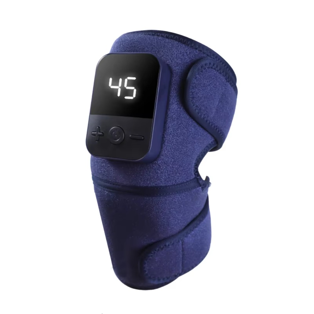 Smart Knee Wrap - ผ้าพันเข่าแบบไร้สายพร้อมระบบทำความร้อน, เครื่องนวดเข่าแบบสั่นสะเทือนไฟฟ้าอัจฉริยะเพื่อความสบายบริเวณข้อต่อและการผ่อนคลายกล้ามเนื้อ