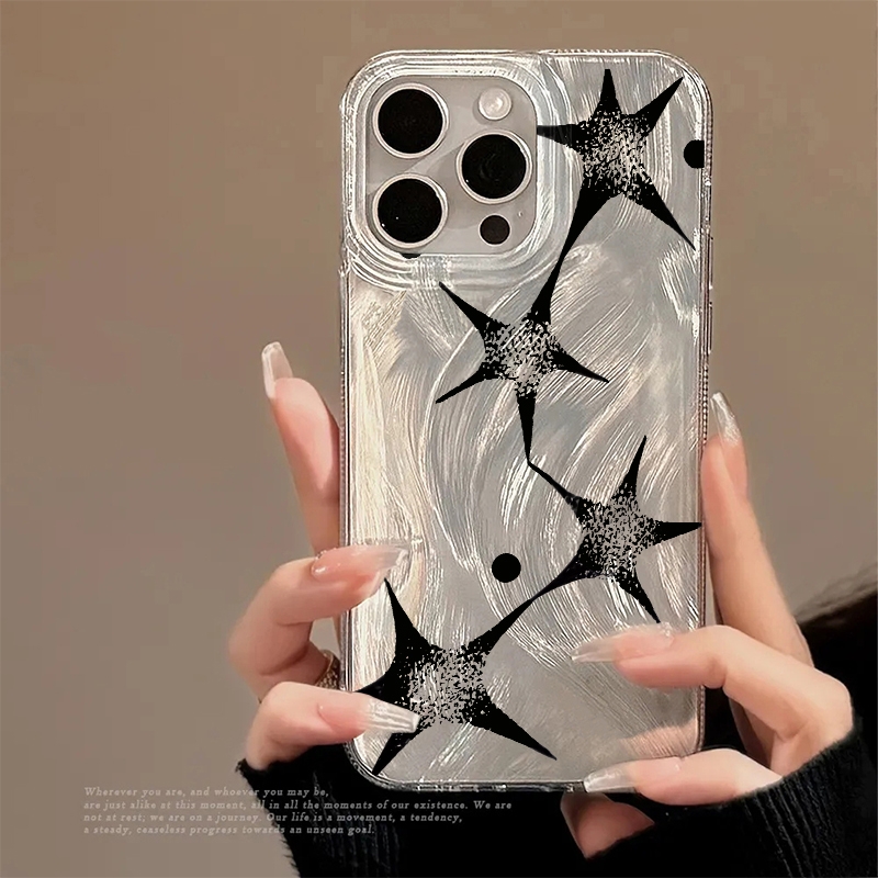 Apple Iphone 16 - เคสโทรศัพท์ลายดาวระยิบระยับสุดเทรนดี้ สำหรับ iPhone 17 16 Pro