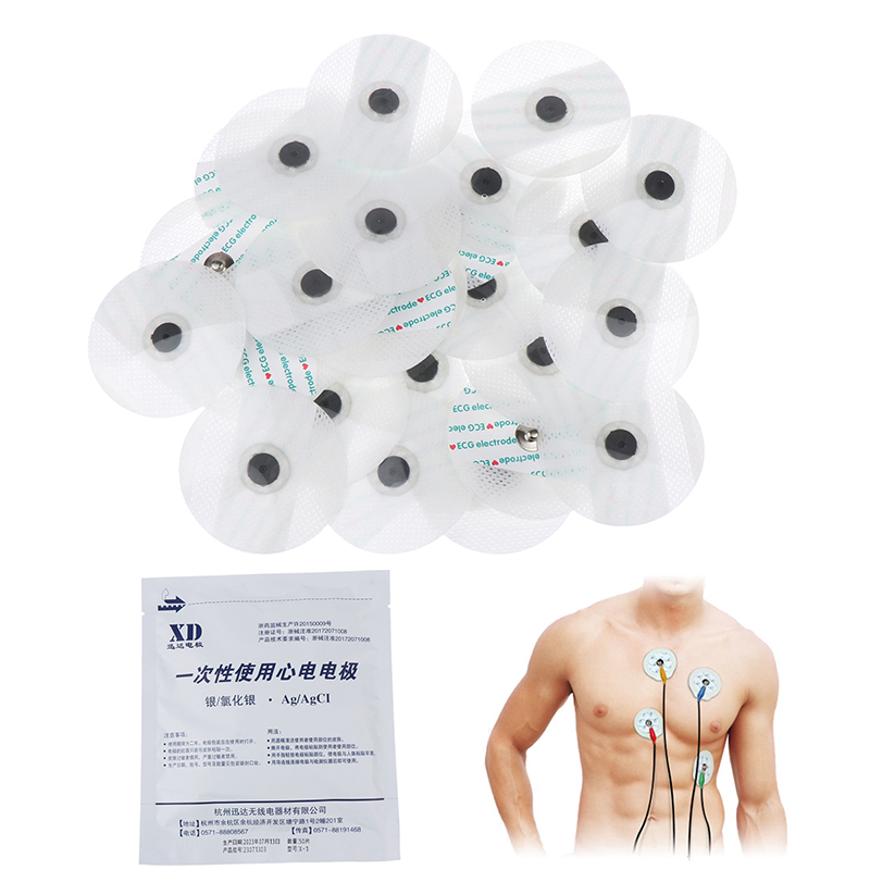 50 ชิ้น/ถุง แผ่นอิเล็กโทรดแบบใ - Ecg Patch Monitor บทวิจารณ์และราคา
