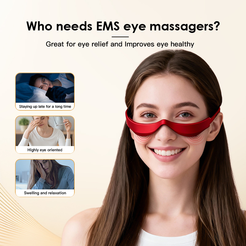 แว่นตาไฟฟ้านวดตา EMS การบำบัดด - Light Therapy Glasses บทวิจารณ์และราคา
